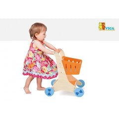 Medinis žaislinis pirkinių vežimėlis kaina ir informacija | Lavinamieji žaislai | pigu.lt