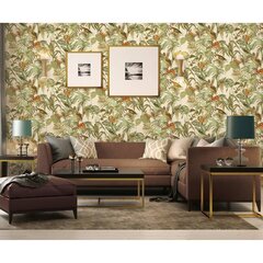 Dutch Wallcoverings tapetai Bird-of-Paradise, žali цена и информация | Обои | pigu.lt