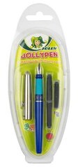 Ручка перьевая Jollypen School, Jolly, +3 синие капсулы цена и информация | Письменные принадлежности | pigu.lt