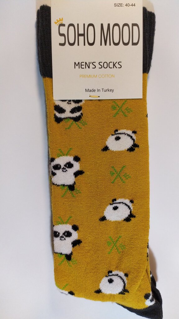 Kojinės vyrams Soho Mood Panda kaina ir informacija | Vyriškos kojinės | pigu.lt