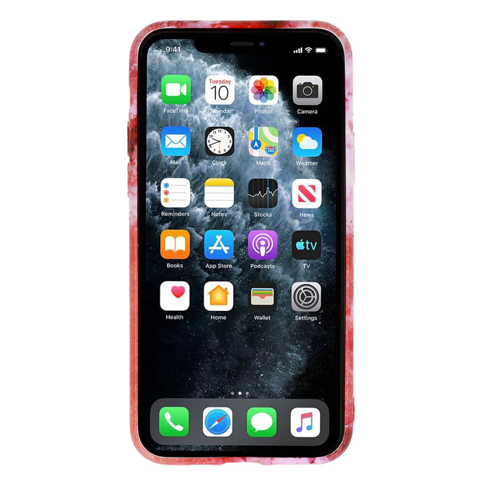 Marble Silicone dėklas telefonui skirtas iPhone 12 Mini, D5 цена и информация | Telefono dėklai | pigu.lt