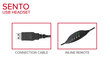 Speedlink headset Sento USB (SL-870100-BK) kaina ir informacija | Ausinės | pigu.lt