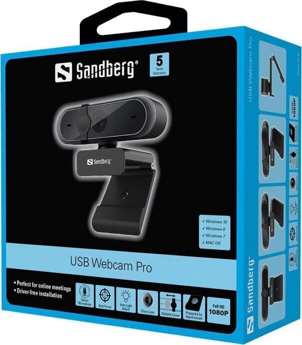 Sandberg 133-95 kaina ir informacija | Kompiuterio (WEB) kameros | pigu.lt
