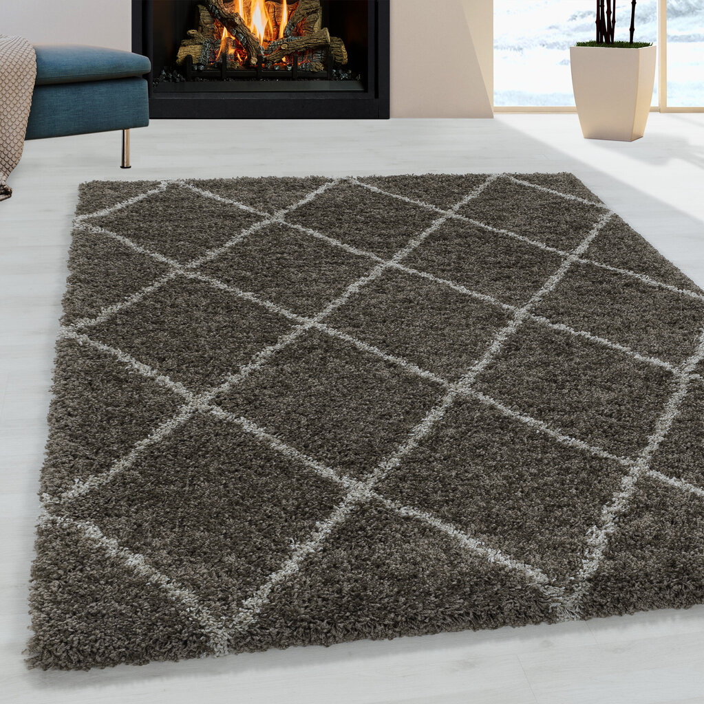 Ayyildiz kilimas-takelis Shaggy Alvor Taupe 3401, 80x250 cm kaina ir informacija | Kilimai | pigu.lt