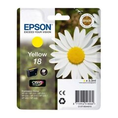 Картридж с оригинальными чернилами Epson CLARIA T18, Жёлтый цена и информация | Картриджи для струйных принтеров | pigu.lt