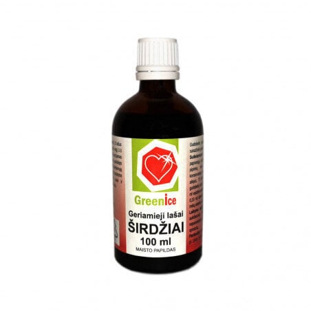 Maisto papildas Geriamieji lašai širdžiai Greenice, 100 ml kaina ir informacija | Vitaminai, maisto papildai, preparatai gerai savijautai | pigu.lt