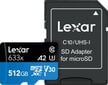 Lexar High-Performance 633x UHS-I MicroSDXC цена и информация | Atminties kortelės fotoaparatams, kameroms | pigu.lt