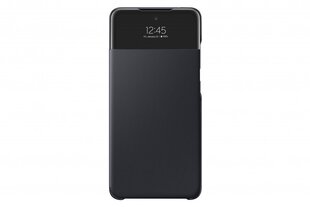 Samsung Smart S View Wallet dėklas skirtas Samsung Galaxy A52, Black kaina ir informacija | Telefono dėklai | pigu.lt