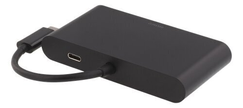 Adapteris Deltaco USBC-1267, USB-C/HDMI/RJ-45/USB-A kaina ir informacija | Adapteriai, USB šakotuvai | pigu.lt