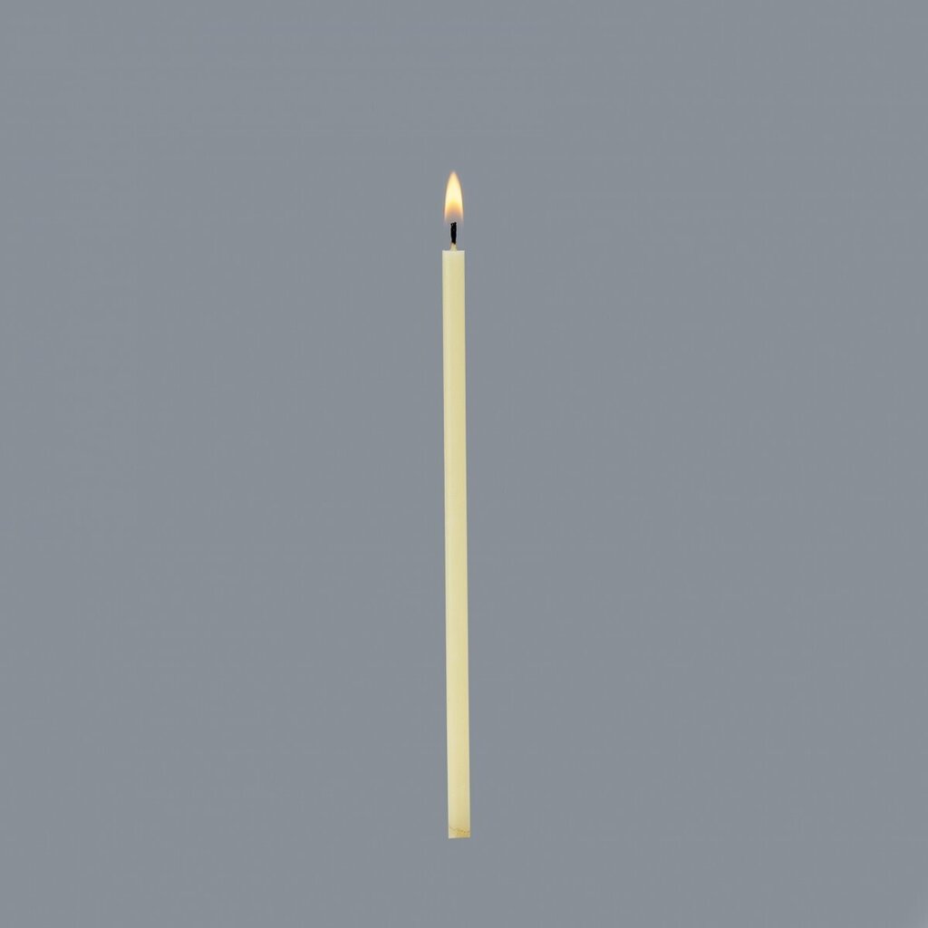100 vnt. Bičių vaško žvakių baltos spalvos Danilovo, No140, 286 g kaina ir informacija | Bažnytinės žvakės, žvakidės | pigu.lt