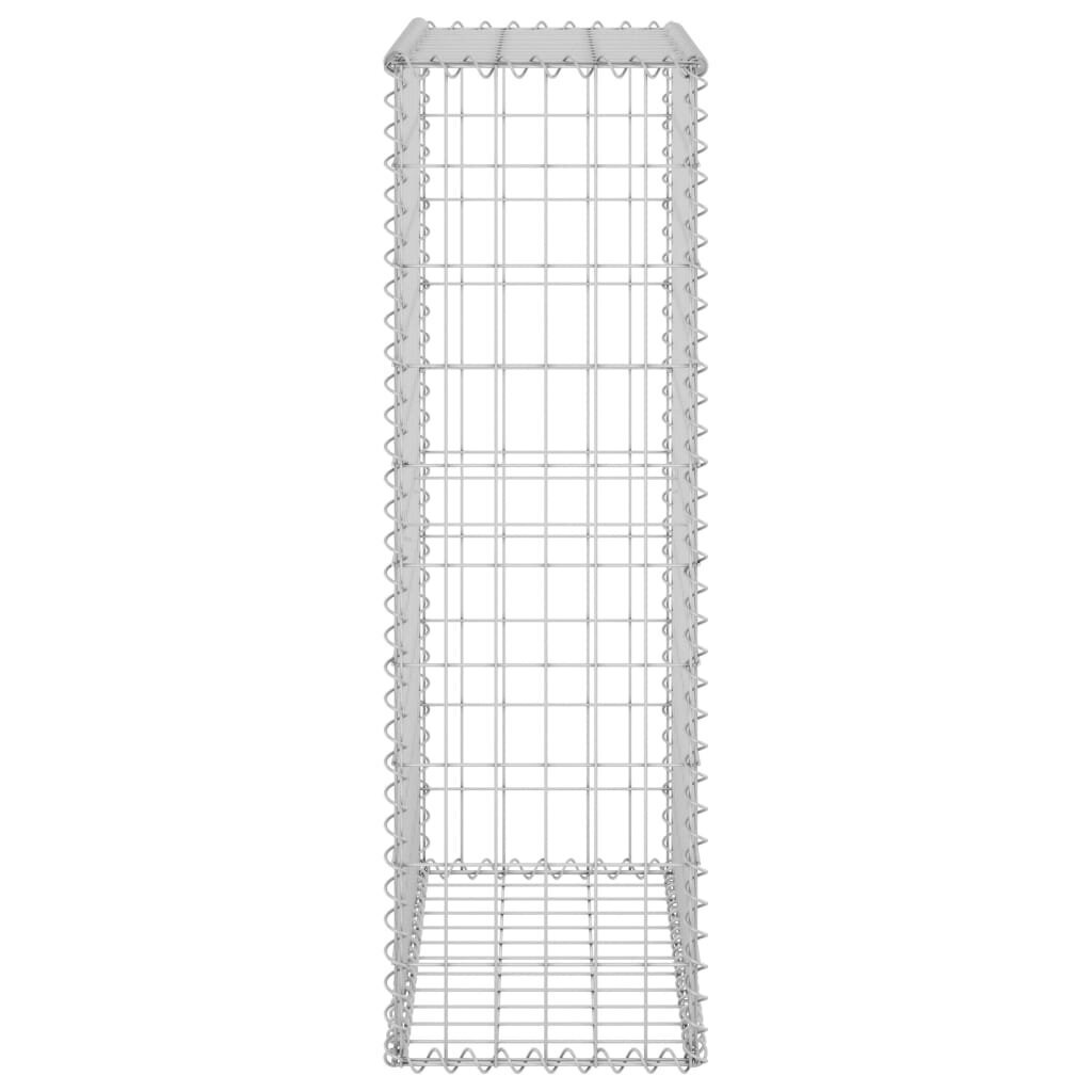Gabiono siena su dangčiu 60x30x100 cm kaina ir informacija | Tvoros ir jų priedai | pigu.lt