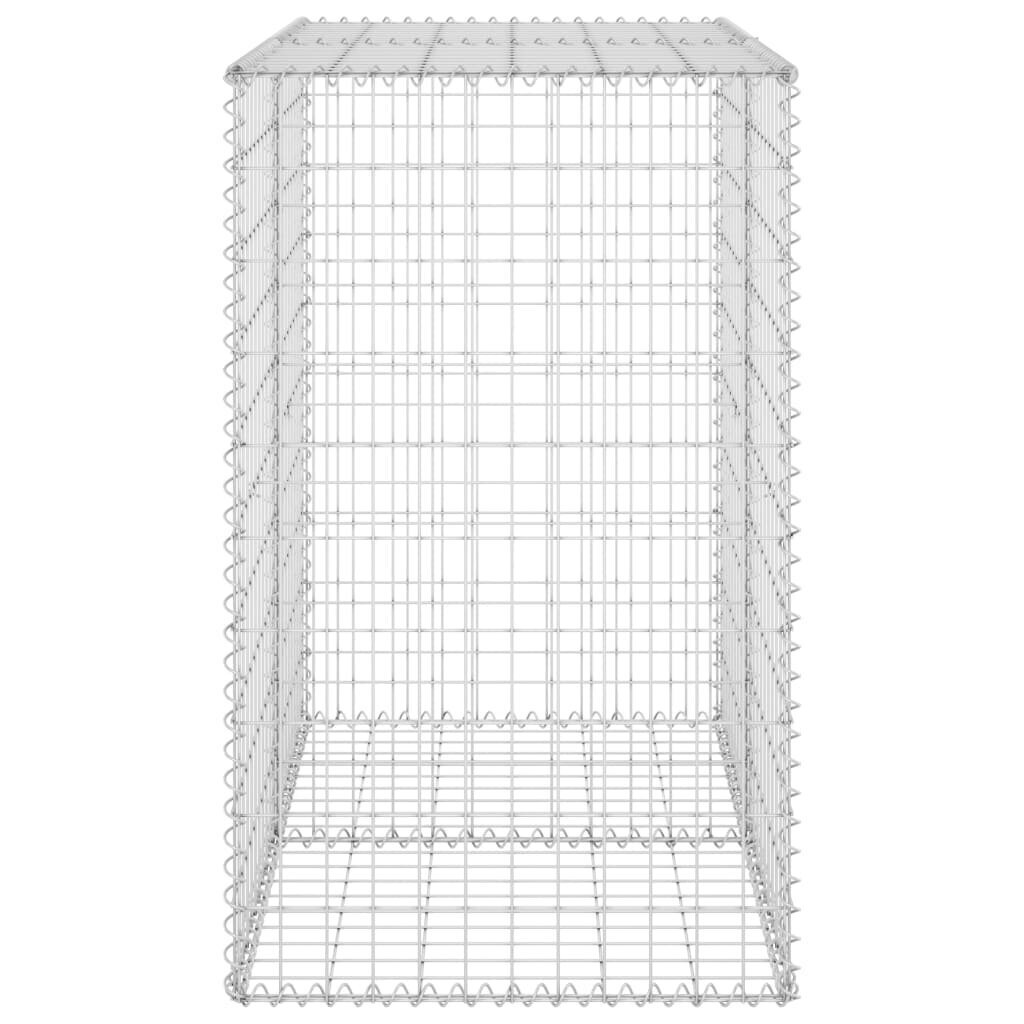 Gabiono siena su dangčiais 100x60x100 cm kaina ir informacija | Tvoros ir jų priedai | pigu.lt