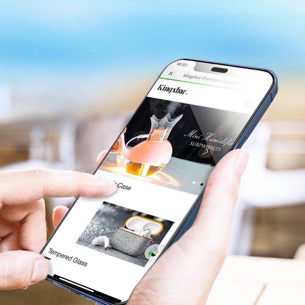Kingxbar 2.5D iPhone 12 mini kaina ir informacija | Apsauginės plėvelės telefonams | pigu.lt