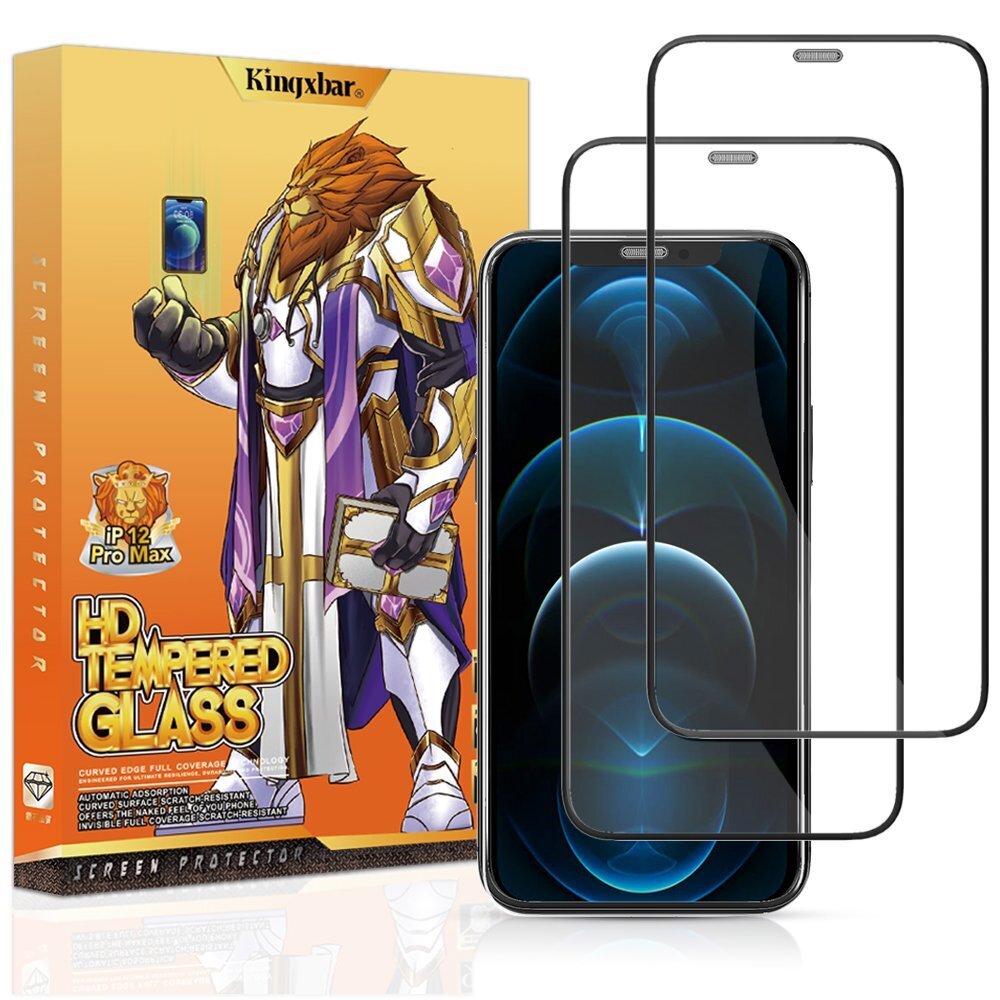 Kingxbar 2.5D iPhone 12 mini цена и информация | Apsauginės plėvelės telefonams | pigu.lt