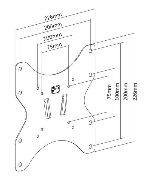 Deltaco ARM-1055 23-42 ” цена и информация | Televizorių laikikliai, tvirtinimai | pigu.lt