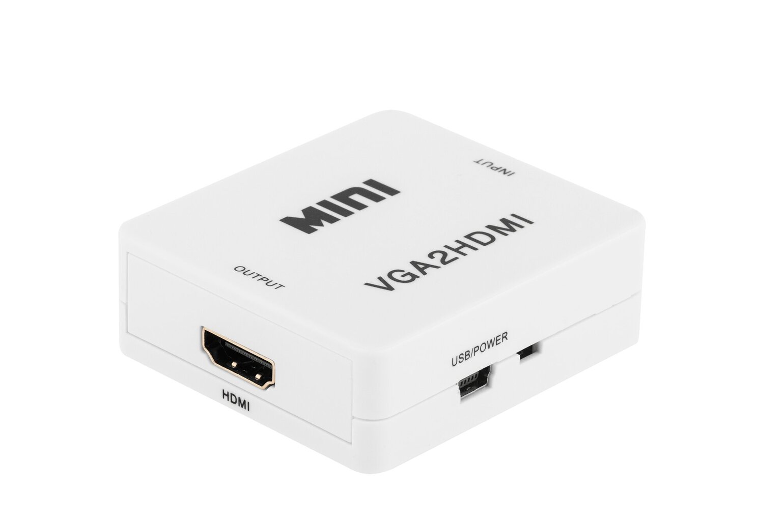 Cabletech Adapter to Transfer VGA (+Audio) to HDMI White цена и информация | Adapteriai, USB šakotuvai | pigu.lt