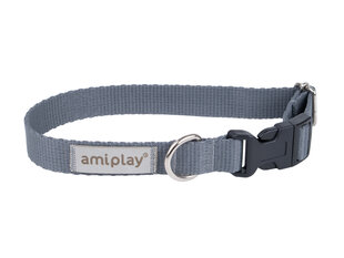 Amiplay регулируемый ошейник Samba, S, Grey цена и информация | Ошейники, подтяжки для собак | pigu.lt