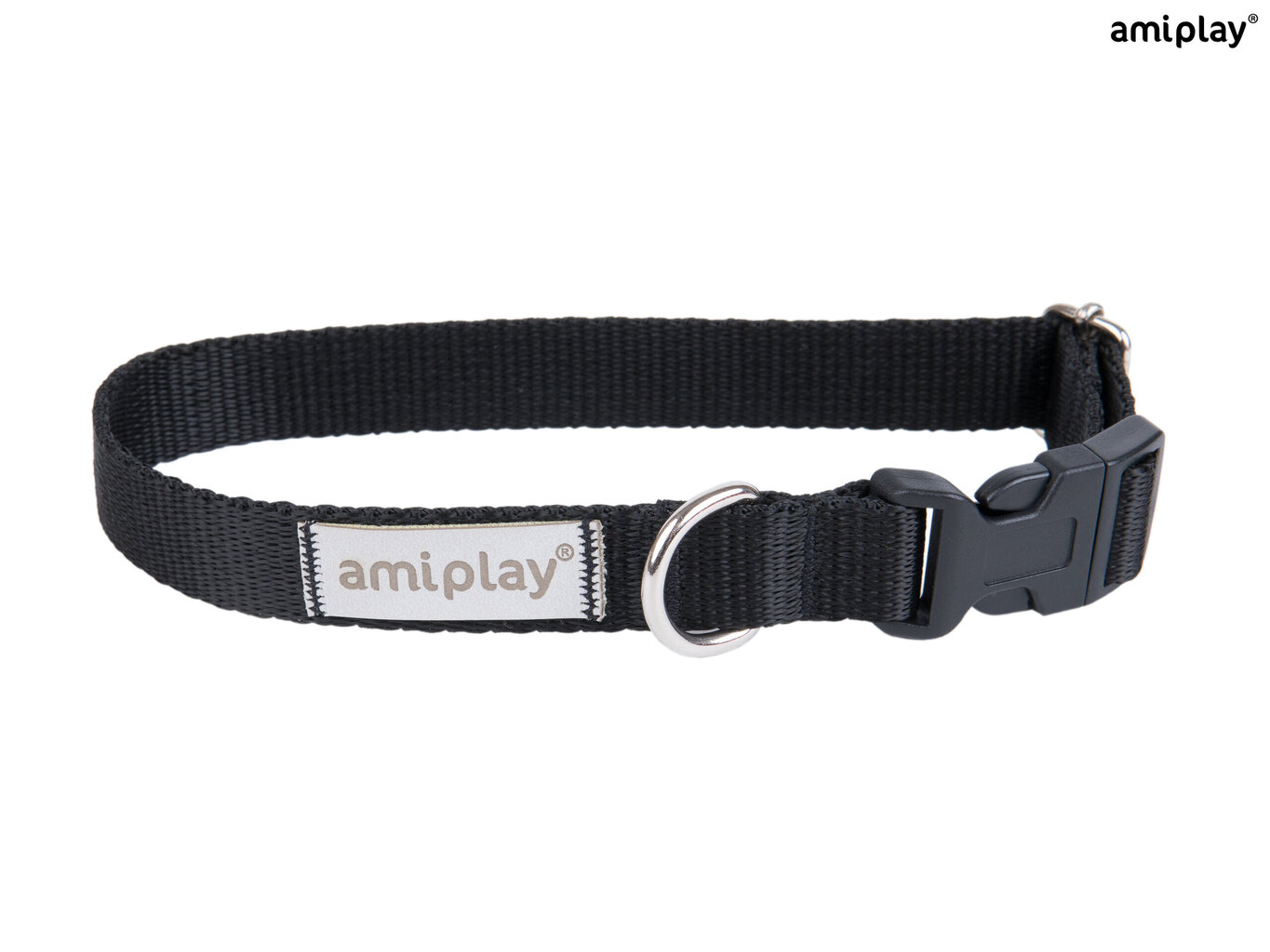 Amiplay reguliuojamas antkaklis Samba, S, Black цена и информация | Antkakliai, petnešos šunims | pigu.lt