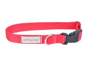 Amiplay reguliuojamas antkaklis Samba, S, Red kaina ir informacija | Antkakliai, petnešos šunims | pigu.lt