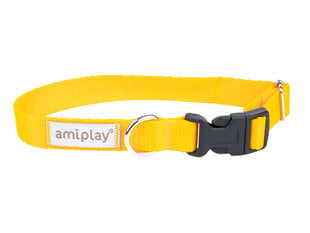 Amiplay регулируемый ошейник Samba, M, Yellow цена и информация | Ошейники, подтяжки для собак | pigu.lt