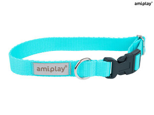 Amiplay регулируемый ошейник Samba, L, Turquoise цена и информация | Ошейники, подтяжки для собак | pigu.lt