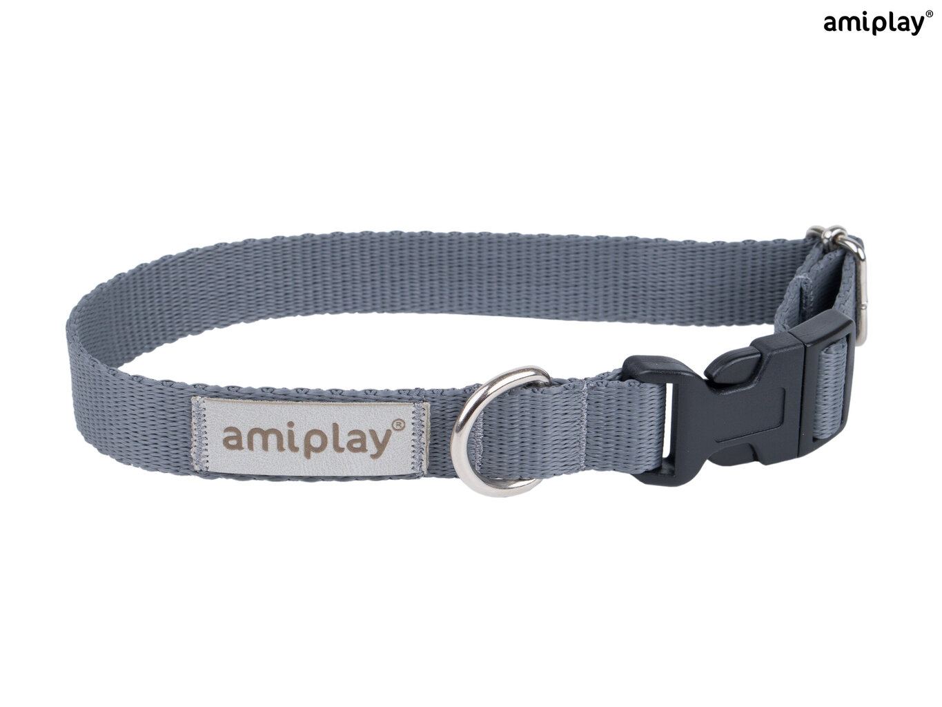 Amiplay reguliuojamas antkaklis Samba, XL, Grey kaina ir informacija | Antkakliai, petnešos šunims | pigu.lt