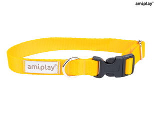 Amiplay регулируемый ошейник Samba, XL, Yellow цена и информация | Ошейники, подтяжки для собак | pigu.lt