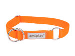 Amiplay pusiau smaugiamas antkaklis Samba, M, Orange