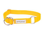 Amiplay pusiau smaugiamas antkaklis Samba, M, Yellow