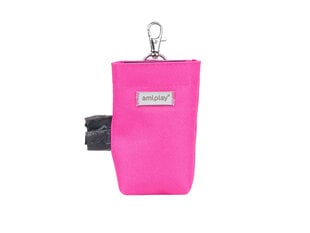 Футляр Amiplay для мешков для экскрементов Samba Pink цена и информация | Средства по уходу за животными | pigu.lt
