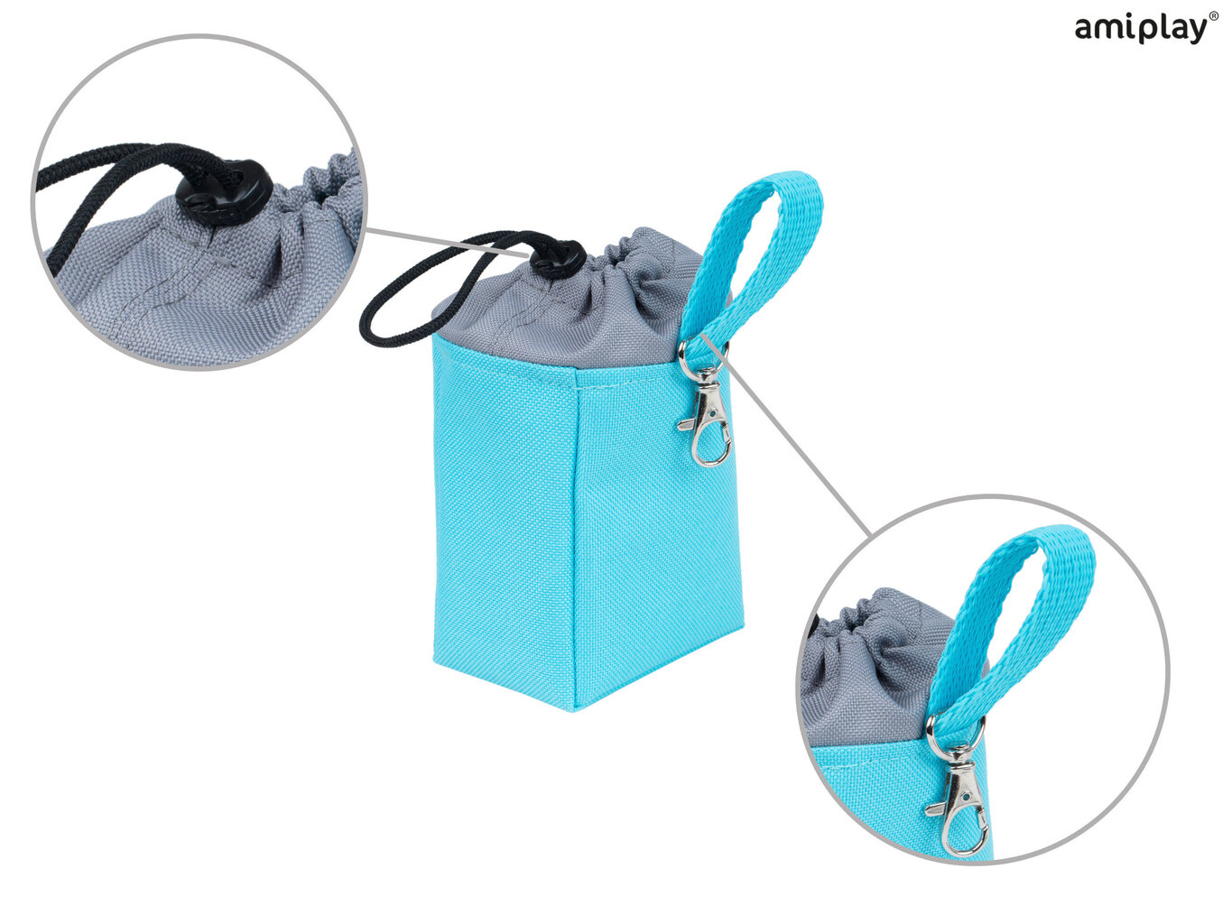 Amiplay maišelis šunų skanėstams Samba Turquoise kaina ir informacija | Dresūros priemonės šunims | pigu.lt