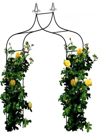 Garden Line metalinė arka augalams, 150x37x240 cm kaina ir informacija | Gėlių stovai, vazonų laikikliai | pigu.lt