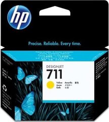 Картридж с оригинальными чернилами HP T711, Жёлтый цена и информация | Картриджи для струйных принтеров | pigu.lt