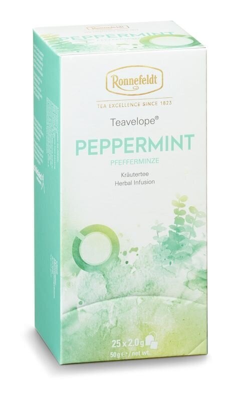 Ronnefeldt Teavelope Peppermint Pipirmėčių arbata, 25 vnt kaina ir informacija | Arbata | pigu.lt
