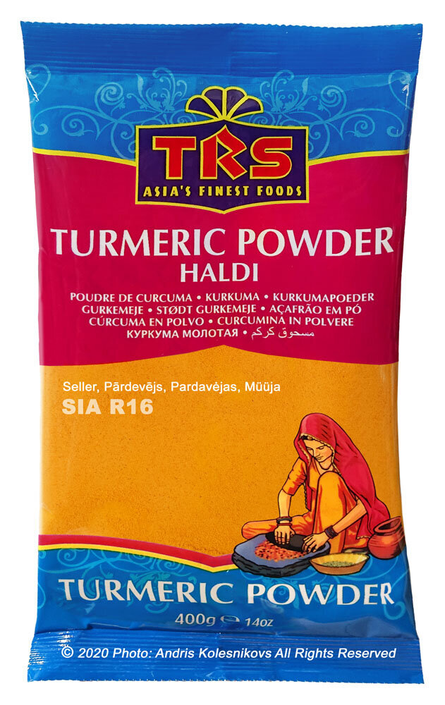 Ciberžolė TRS Turmeric Powder, 400g kaina ir informacija | Prieskoniai, prieskonių rinkiniai | pigu.lt