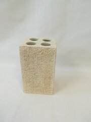 SEALSKIN Stone stiklinė dantų šepetukams, smėlio kaina ir informacija | Vonios kambario aksesuarai | pigu.lt