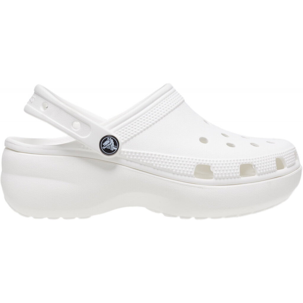 Šlepetės moterims Crocs™ Classic Platform Clog, baltos kaina ir informacija | Šlepetės moterims | pigu.lt