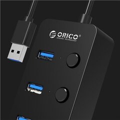 Orico W9PH4-U3 цена и информация | Адаптеры, USB-разветвители | pigu.lt