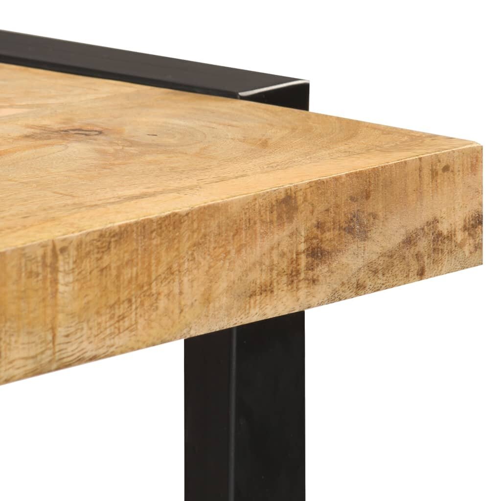 Baro staliukas, 120x40x101cm, rudas kaina ir informacija | Virtuvės ir valgomojo stalai, staliukai | pigu.lt
