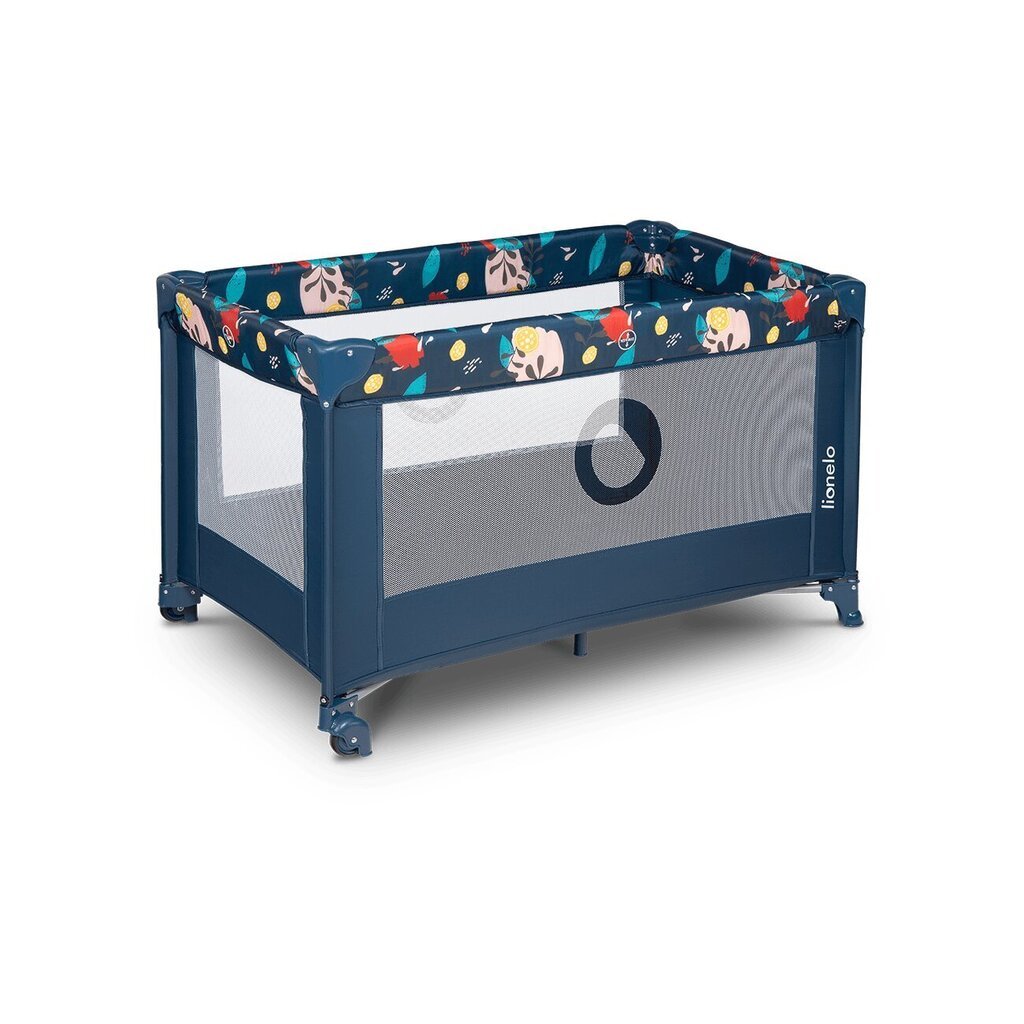 Kelioninė lovytė-maniežas Lionelo Stefi, Blue Navy цена и информация | Maniežai vaikams | pigu.lt