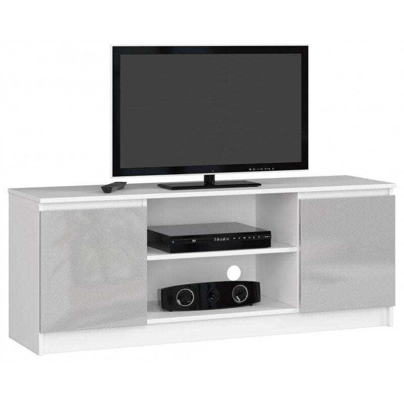 TV staliukas NORE RTV K140, baltas/pilkas kaina ir informacija | TV staliukai | pigu.lt