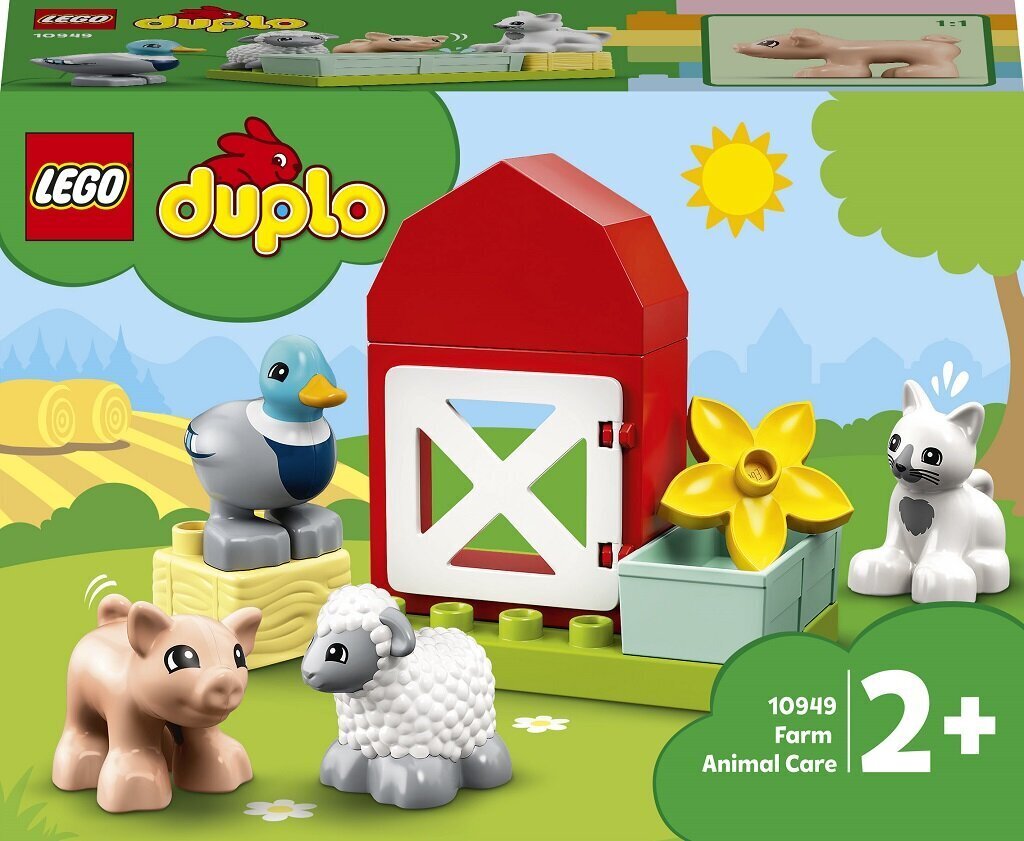 10949 LEGO® DUPLO Ūkio gyvūnų priežiūra цена и информация | Konstruktoriai ir kaladėlės | pigu.lt