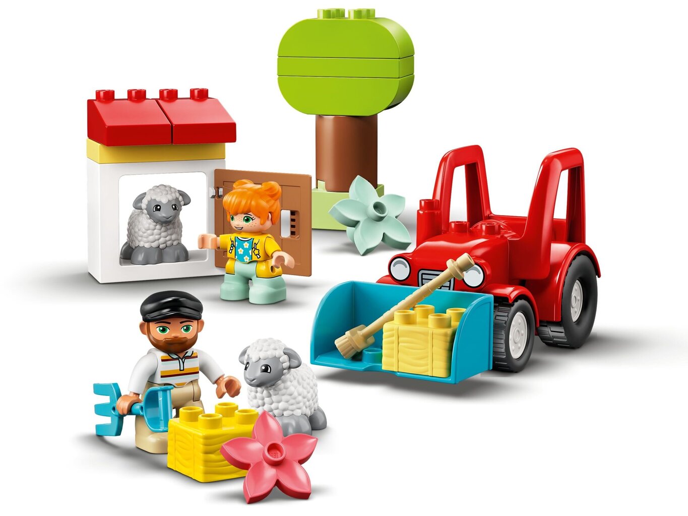 10950 LEGO® DUPLO Ūkio traktorius kaina ir informacija | Konstruktoriai ir kaladėlės | pigu.lt