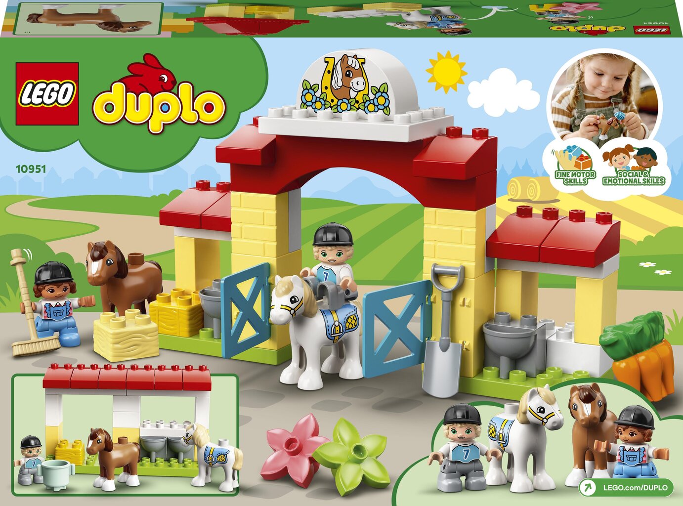 10951 LEGO® DUPLO Arklidės цена и информация | Konstruktoriai ir kaladėlės | pigu.lt