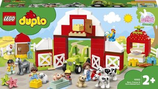 10952 LEGO® DUPLO Town Хлев, трактор и животные цена и информация | Конструкторы и кубики | pigu.lt