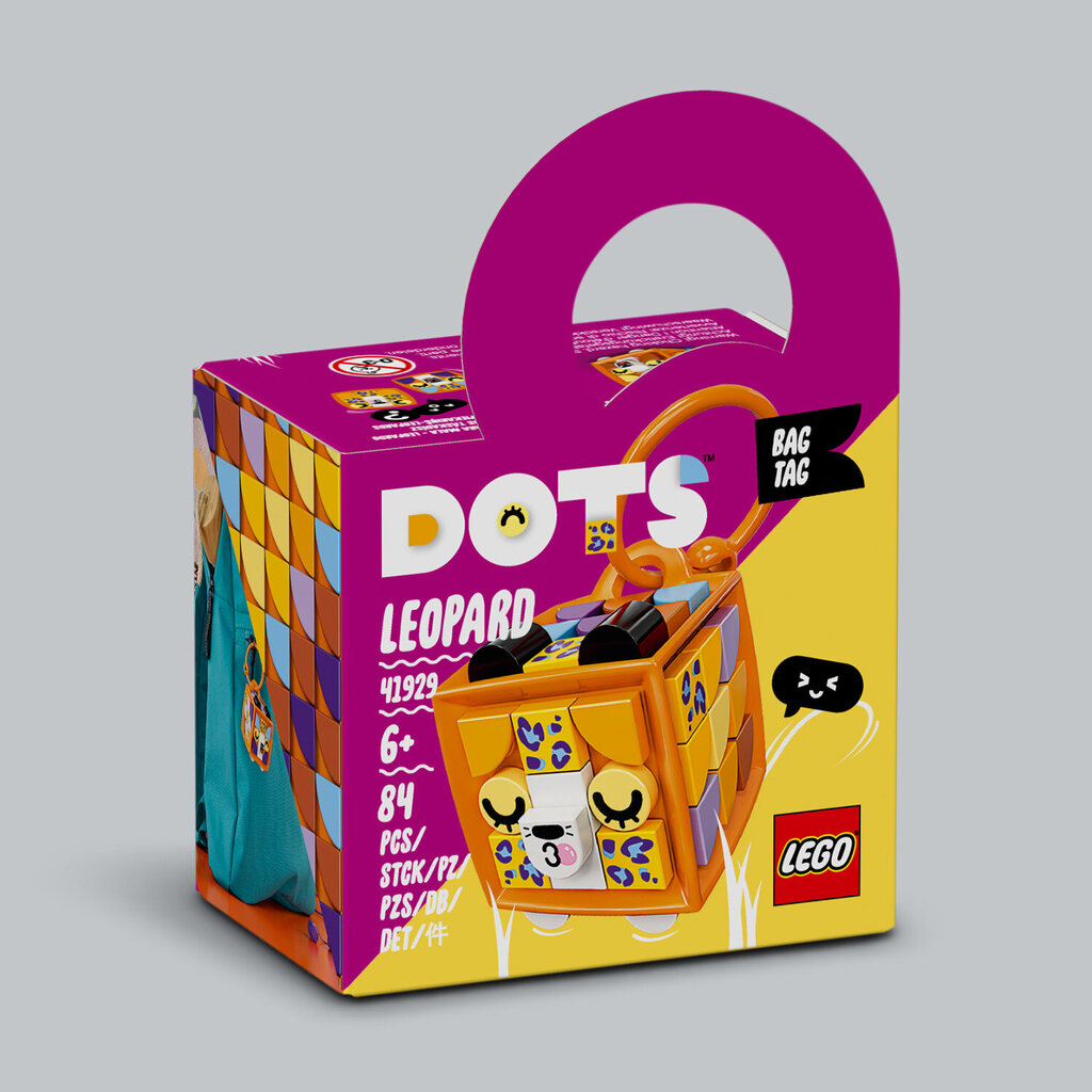 41929 LEGO® DOTS Krepšio pakabukas leopardas kaina ir informacija | Lavinamieji žaislai | pigu.lt