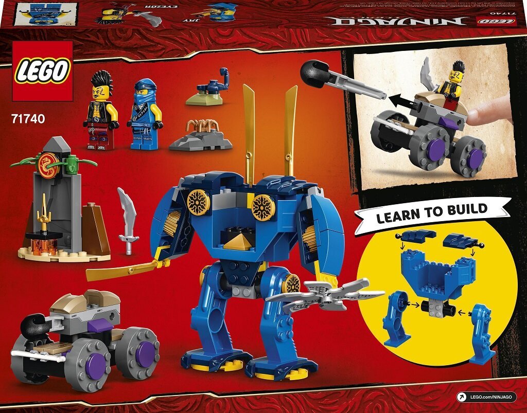 71740 LEGO® NINJAGO Jay elektrinis robotas цена и информация | Konstruktoriai ir kaladėlės | pigu.lt