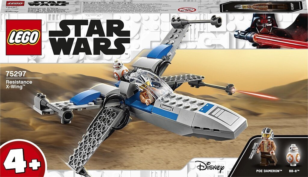 75297 LEGO® Star Wars Pasipriešinimo X-Wing kaina ir informacija | Konstruktoriai ir kaladėlės | pigu.lt