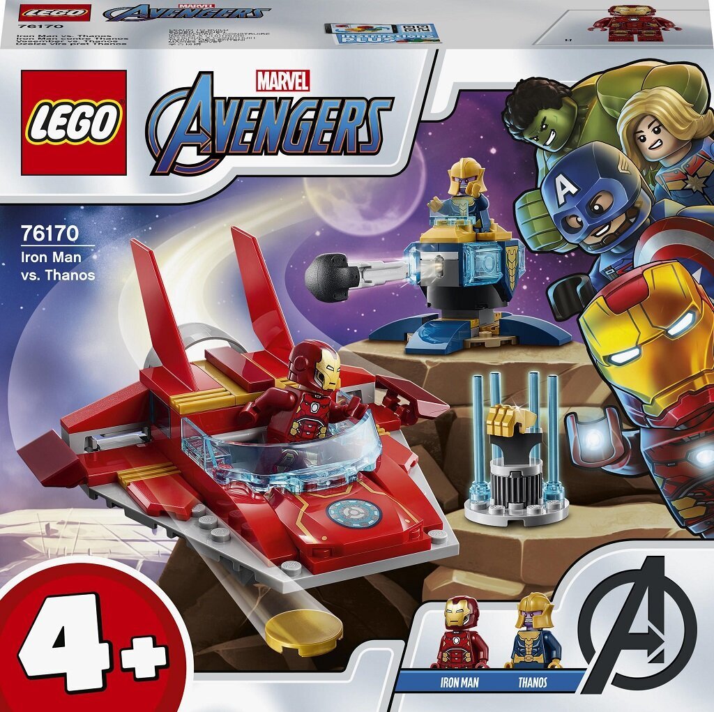 76170 LEGO® Marvel Avengers Movie 4 Железный человек против Таноса цена |  pigu.lt