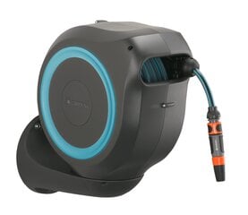 Настенная автоматическая катушка для шланга Gardena RollUp M цена и информация | Оборудование для полива | pigu.lt